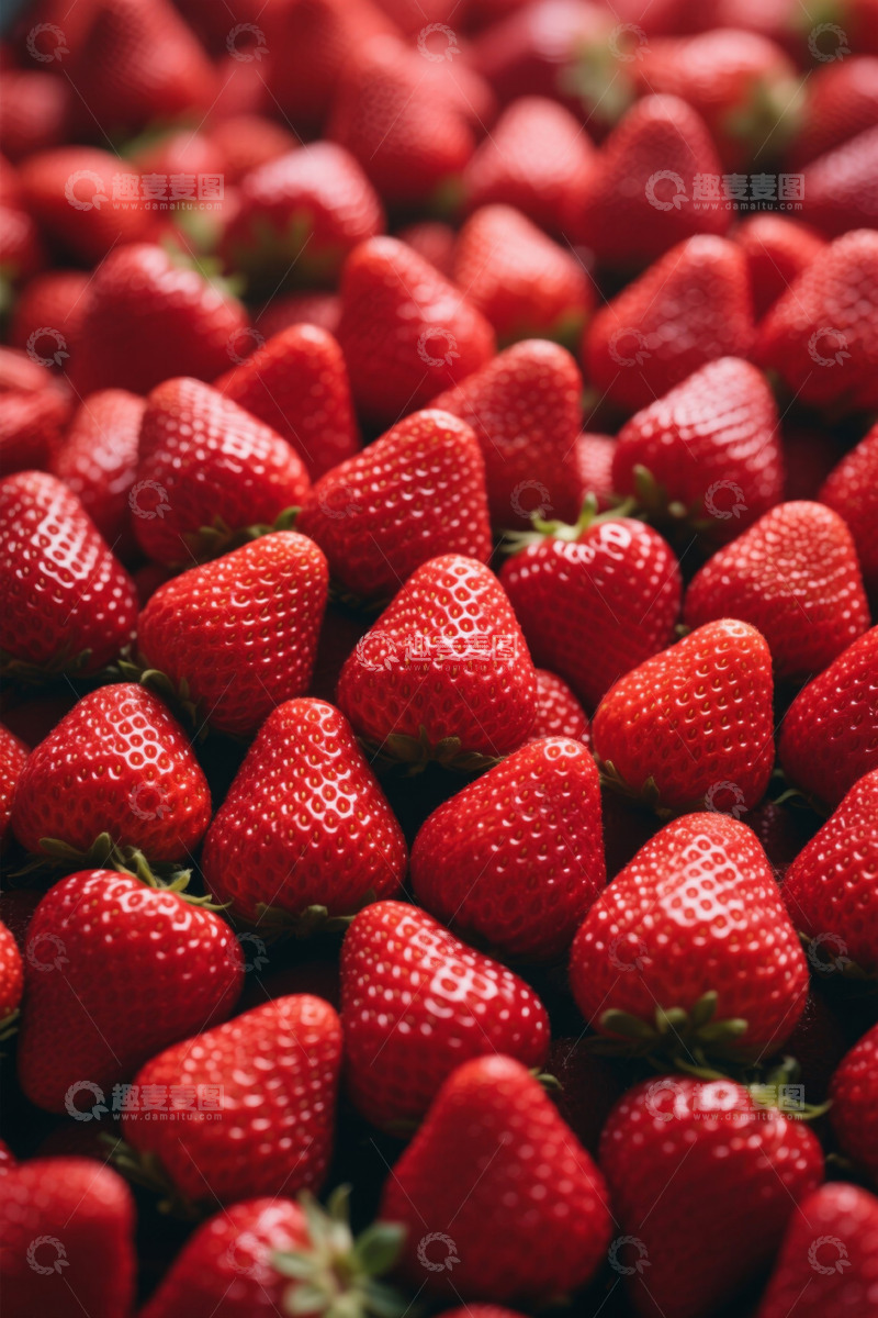 高清大图下载【趣麦麦图】饱满新鲜草莓特写