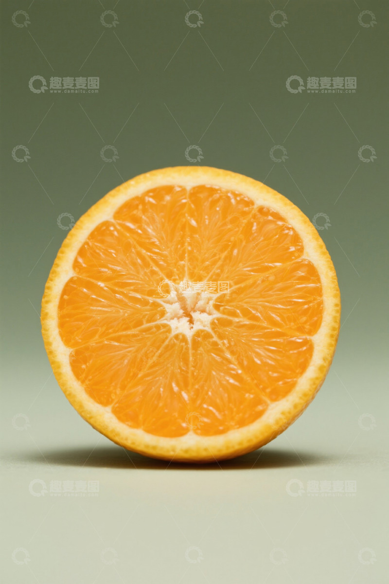 高清大图下载【趣麦麦图】半个橙子特写