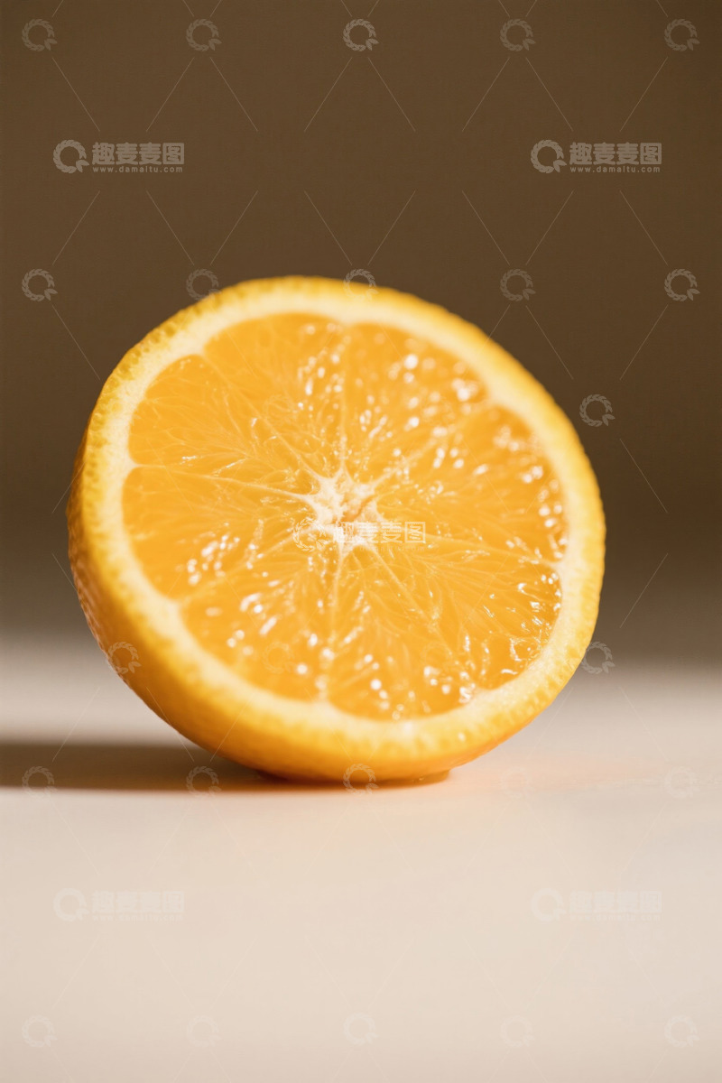 高清大图下载【趣麦麦图】半颗多汁橙子特写