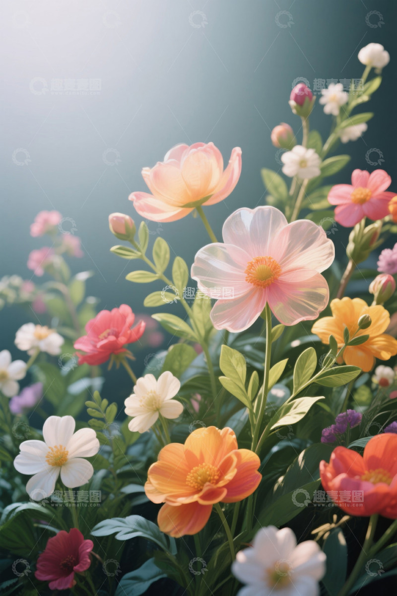 高清大图下载【趣麦麦图】多彩花卉特写