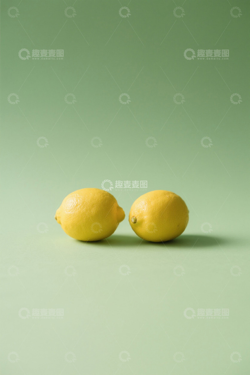 高清大图下载【趣麦麦图】两个柠檬静物特写