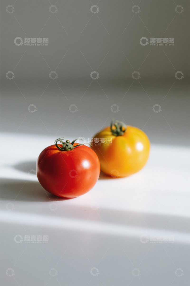 高清大图下载【趣麦麦图】两个西红柿特写