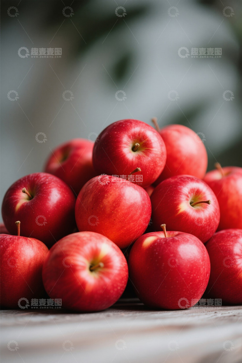 高清大图下载【趣麦麦图】红苹果堆叠静物图