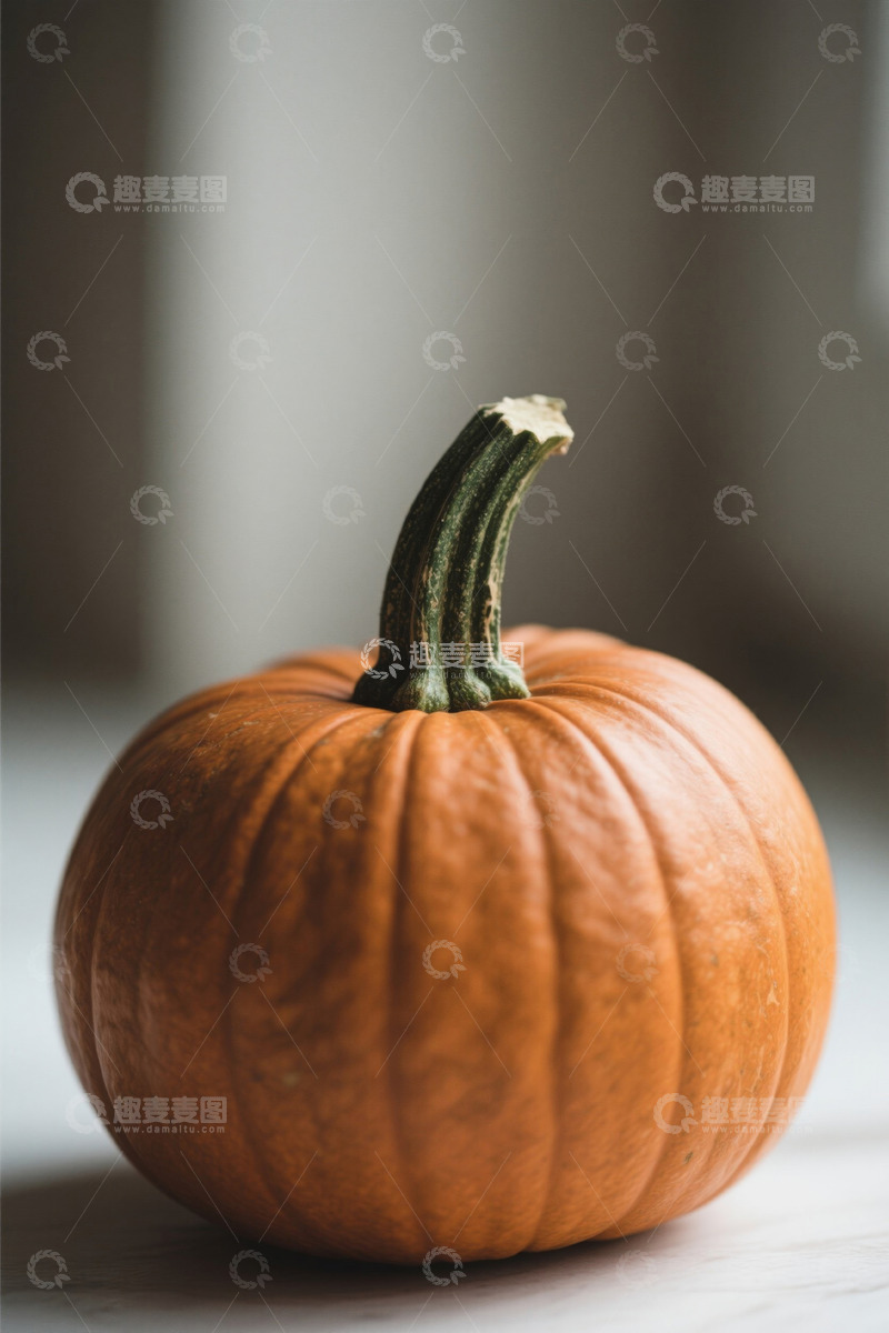 高清大图下载【趣麦麦图】橙色南瓜静物特写