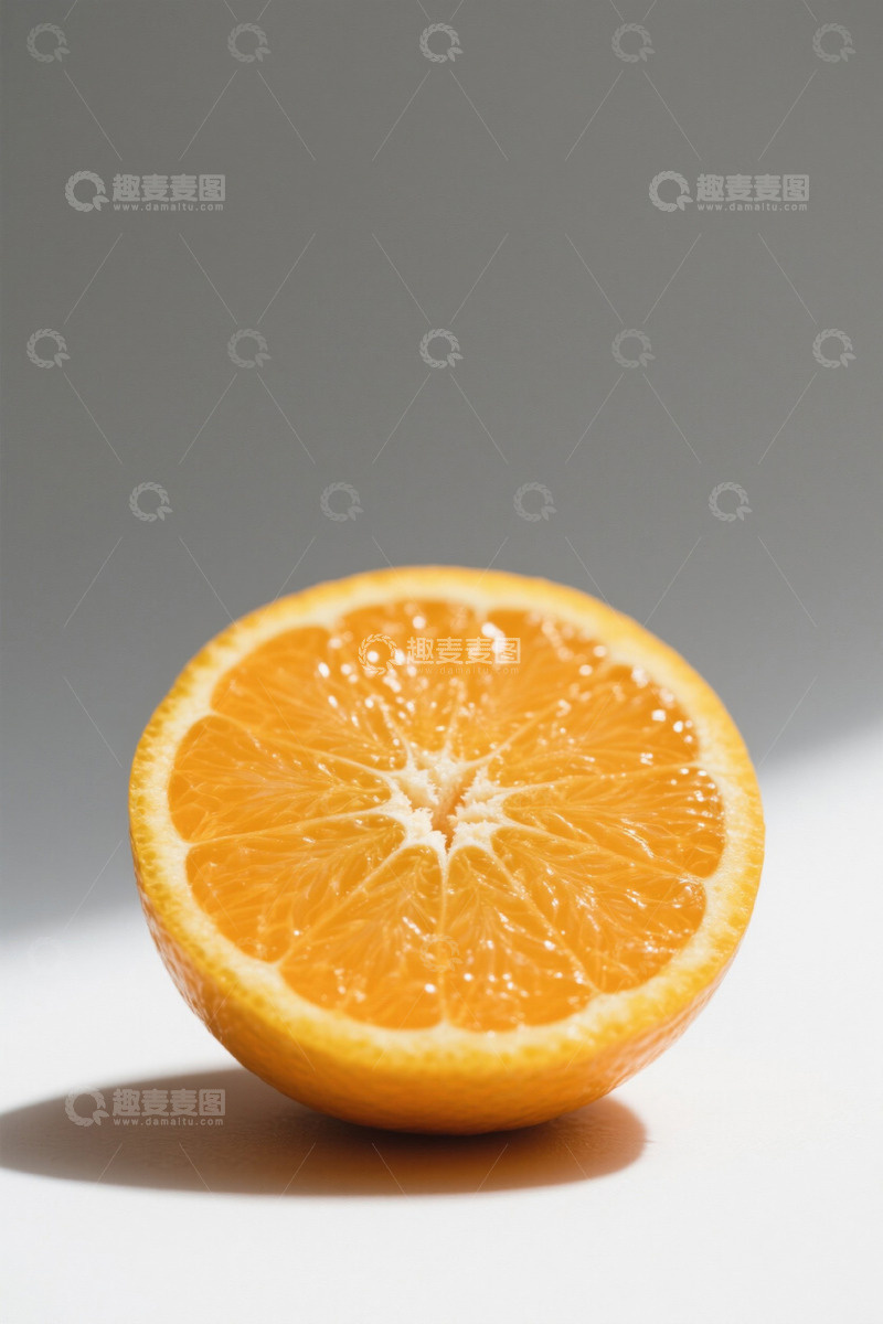 高清大图下载【趣麦麦图】半颗橙子特写