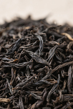 特写黑茶叶素材
