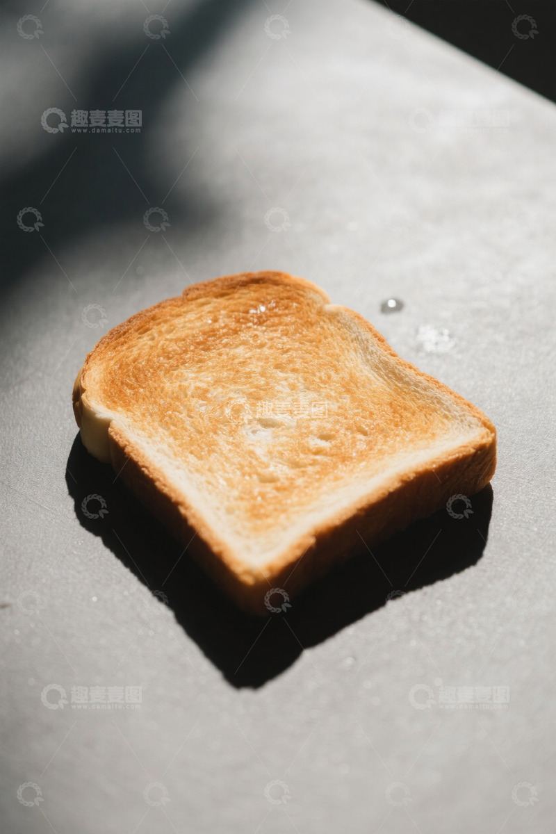 高清大图下载【趣麦麦图】单片烤面包特写