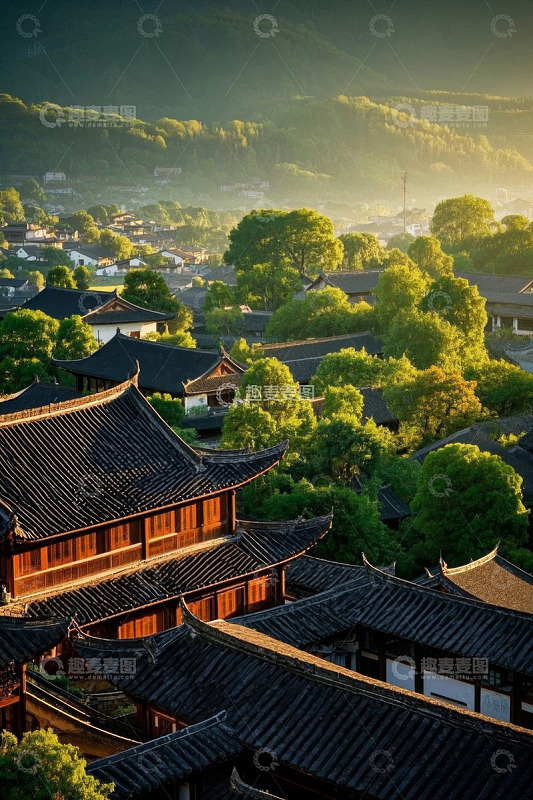 古村落传统建筑全景