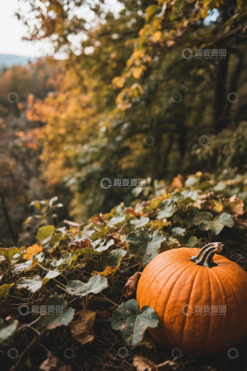 高清大图下载【趣麦麦图】秋季户外南瓜静物素材