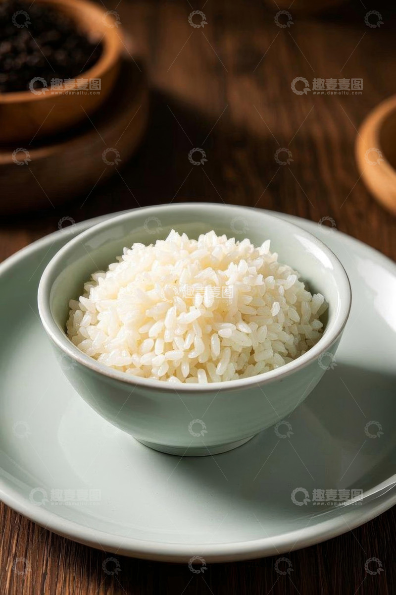 高清大图下载【趣麦麦图】碗中盛着的白米饭