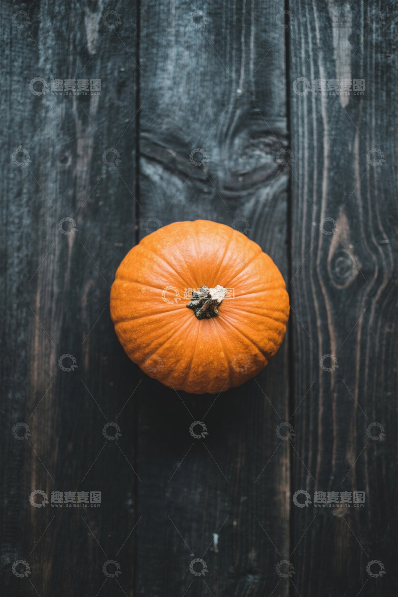 高清大图下载【趣麦麦图】木质背景上的南瓜静物