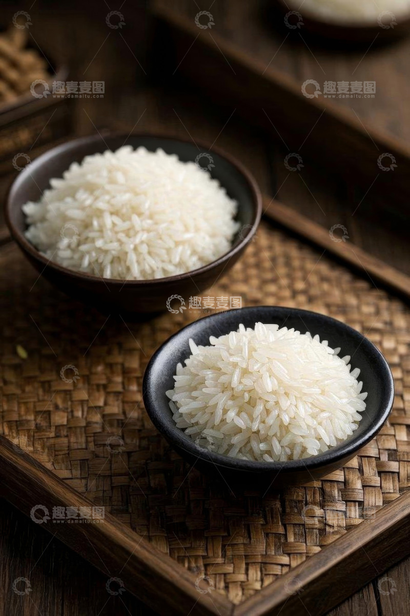 高清大图下载【趣麦麦图】碗中盛着的白米饭特写