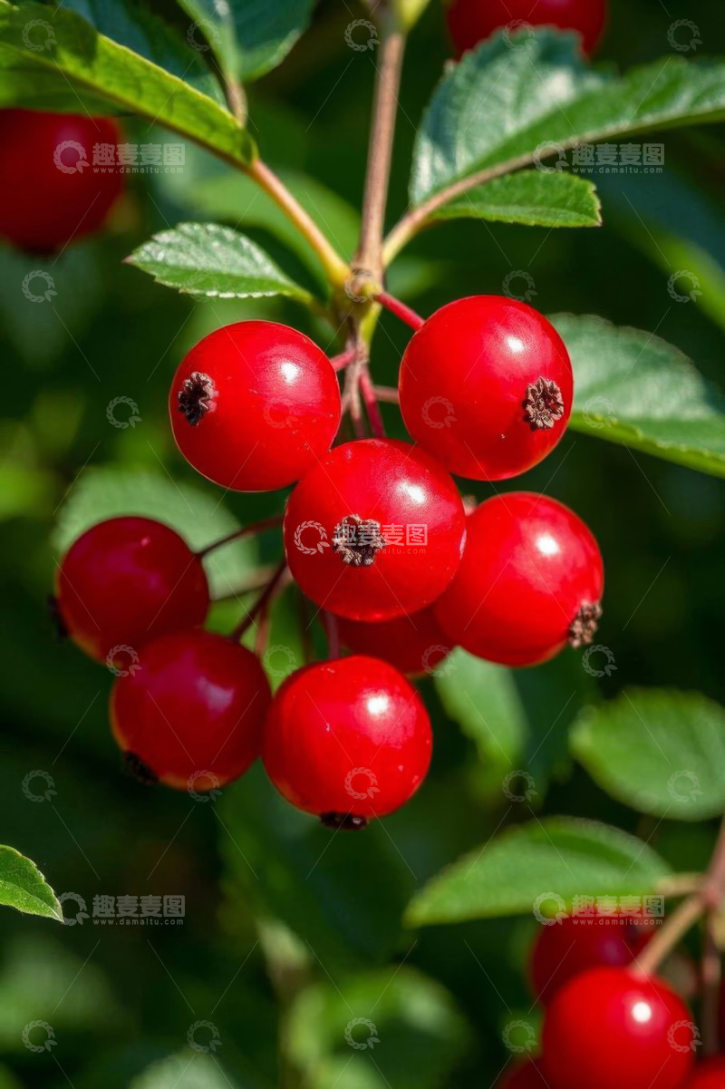 高清大图下载【趣麦麦图】红色浆果植物特写