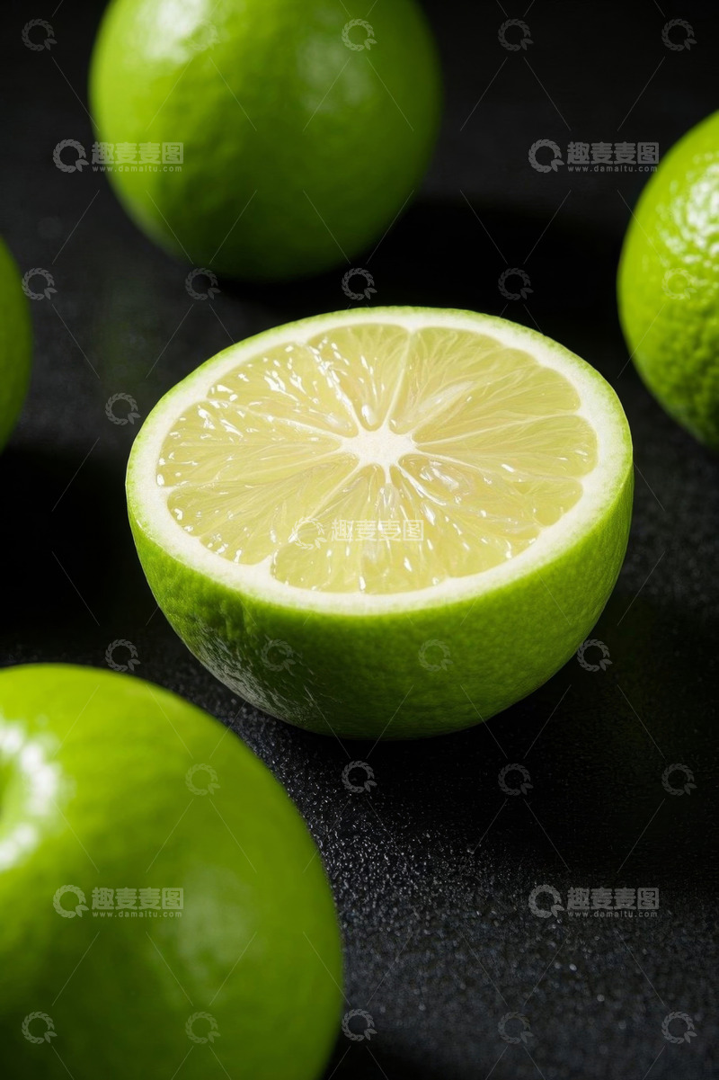 高清大图下载【趣麦麦图】青柠檬特写素材
