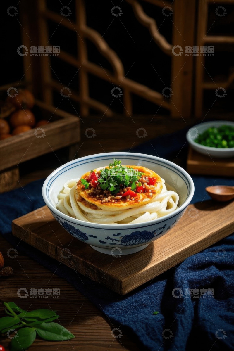 高清大图下载【趣麦麦图】中式碗装面条美食特写