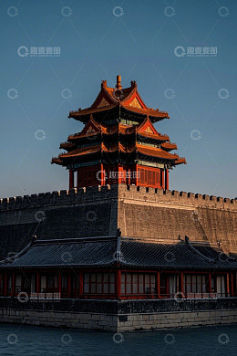 北京故宫角楼景观