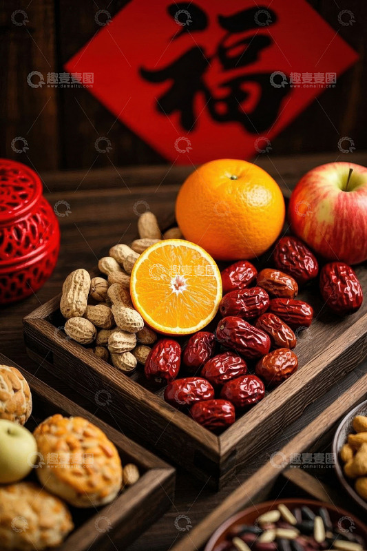 传统中式节日美食摆盘