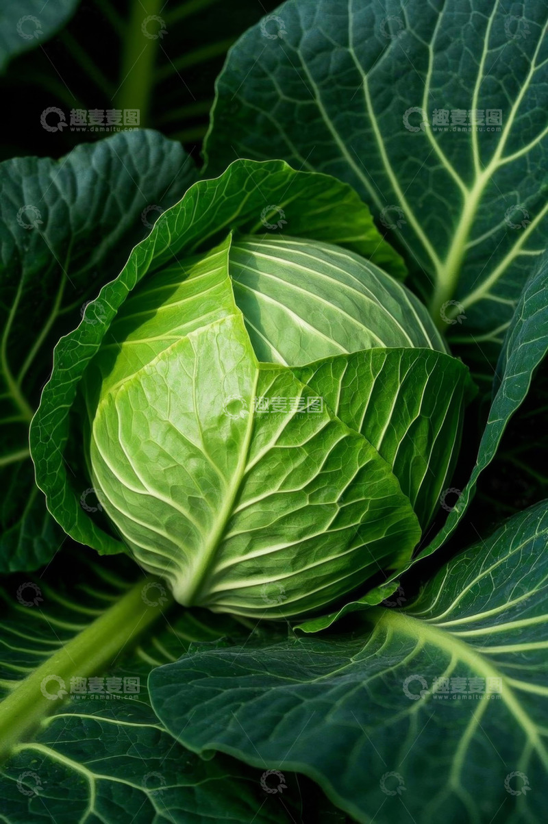 高清大图下载【趣麦麦图】绿色卷心菜特写