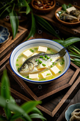 鲫鱼豆腐汤特写
