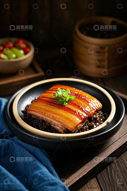 碗装五花肉美食特写