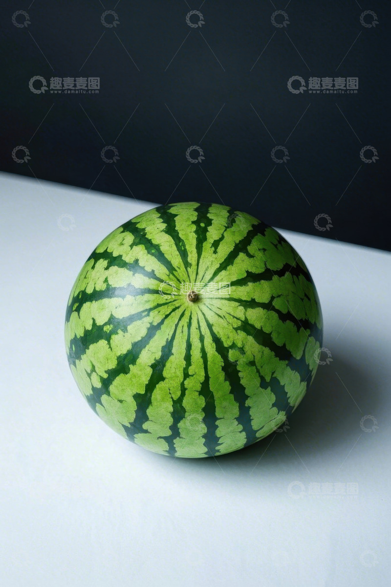 高清大图下载【趣麦麦图】绿色西瓜特写
