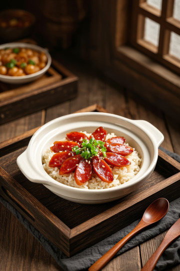 中式煲仔饭摆拍