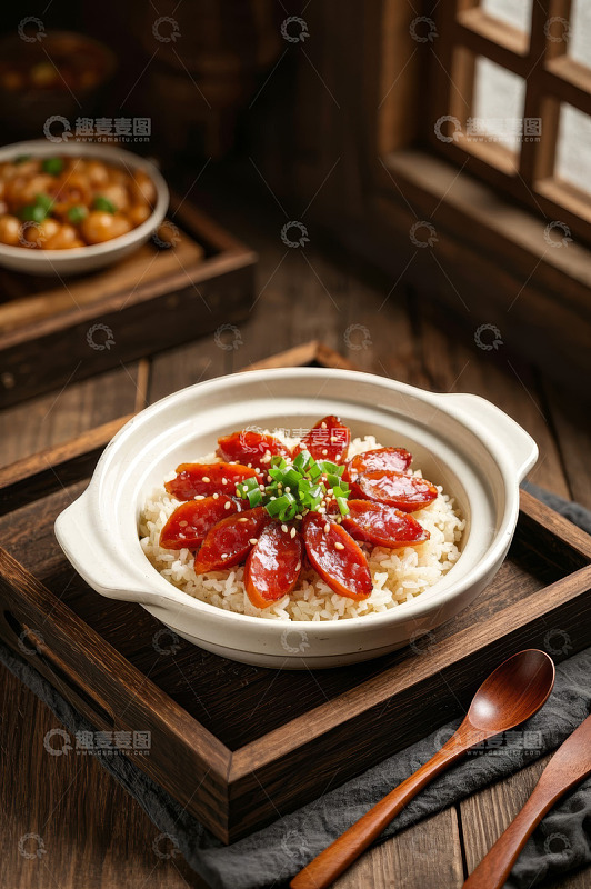 中式煲仔饭摆拍