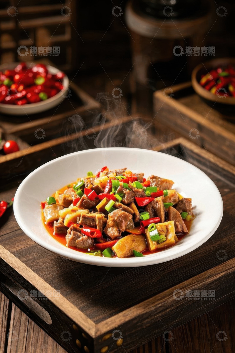 高清大图下载【趣麦麦图】中式餐桌的美味家常菜