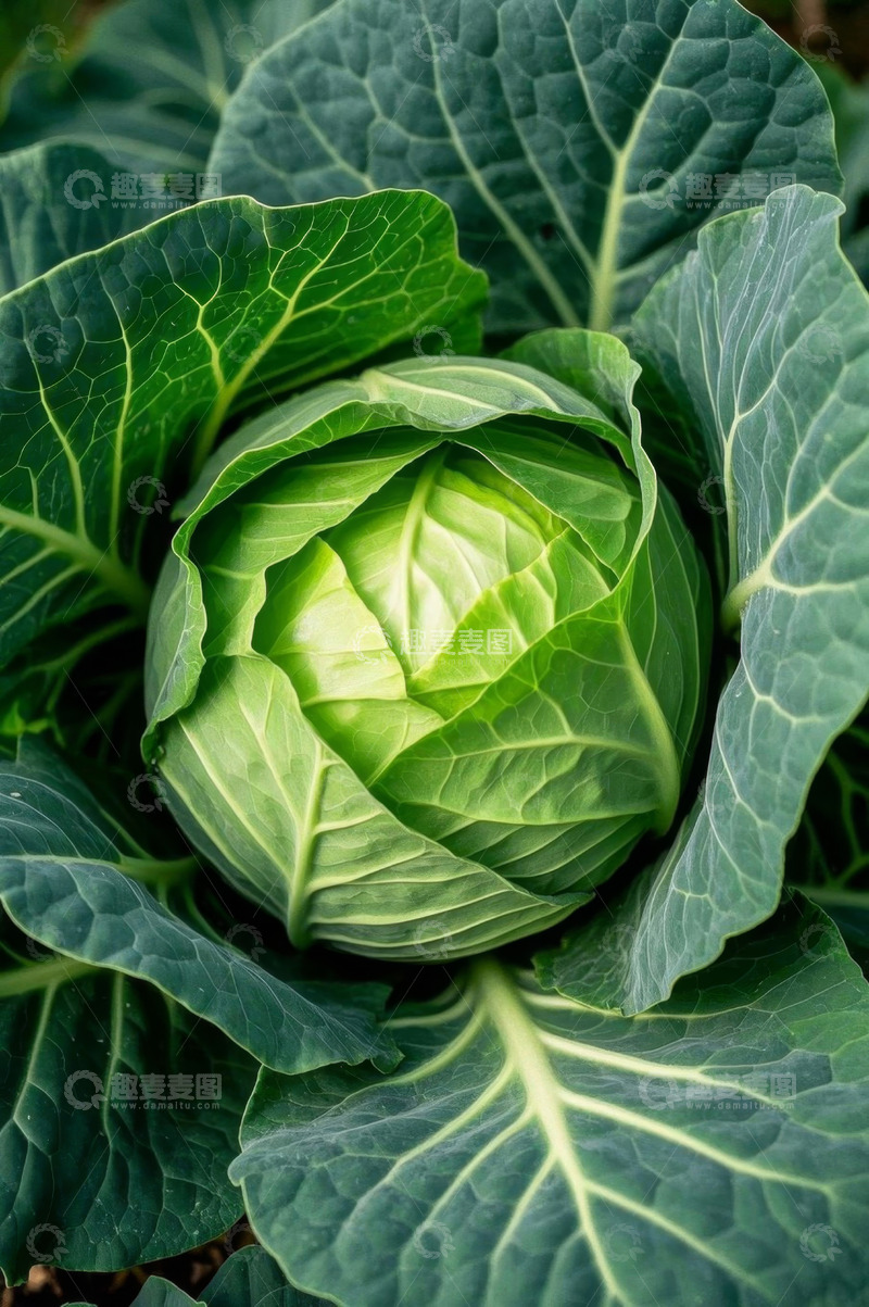 高清大图下载【趣麦麦图】绿色卷心菜特写