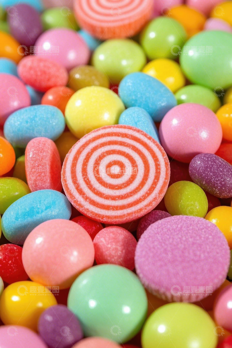 高清大图下载【趣麦麦图】多彩糖果微距特写