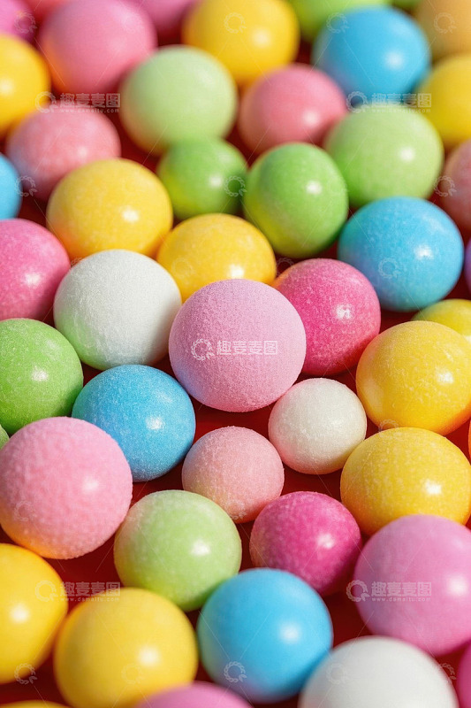 多彩糖果特写