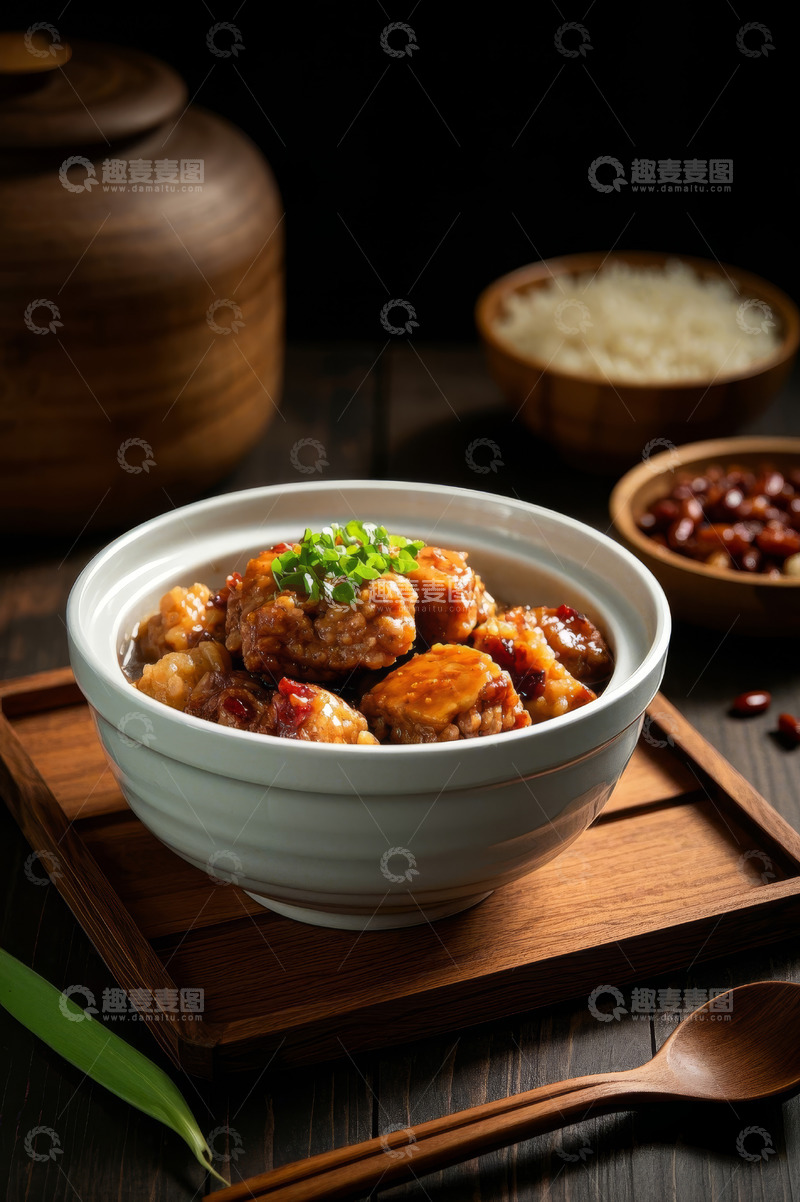 高清大图下载【趣麦麦图】碗装美味肉丸菜肴特写
