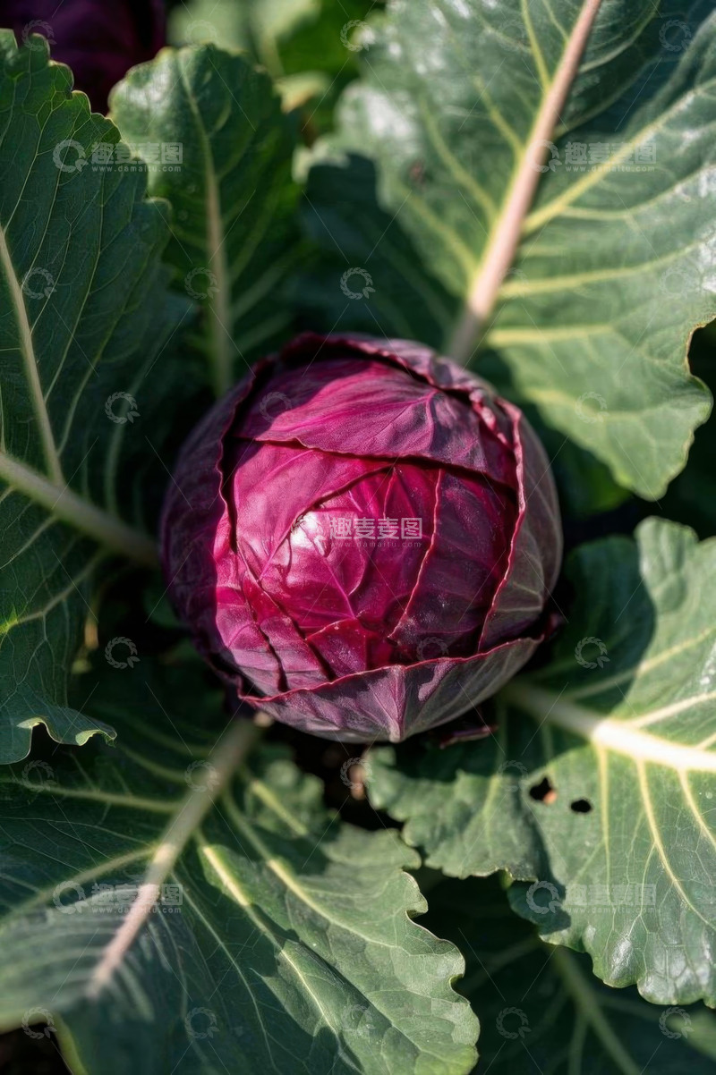 高清大图下载【趣麦麦图】紫甘蓝特写