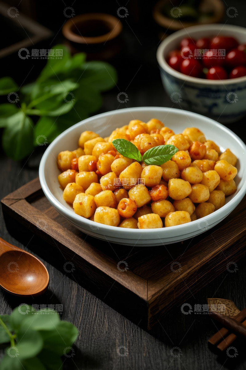 高清大图下载【趣麦麦图】白色碗装特色小吃美食特写