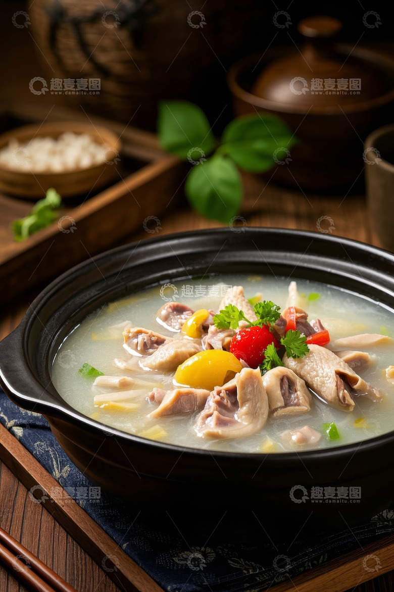 瓦罐鸡汤美食特写