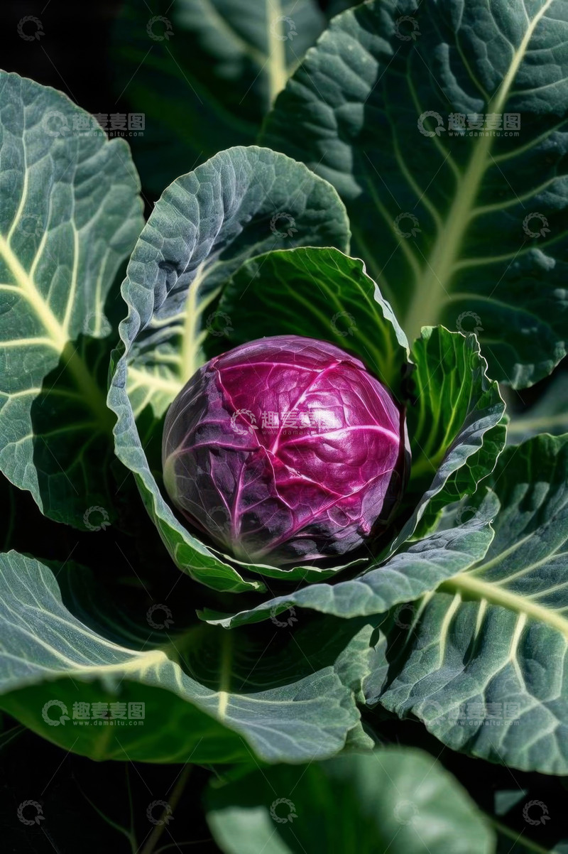 高清大图下载【趣麦麦图】紫甘蓝特写素材