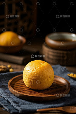 中式面点黄馍馍静物展示