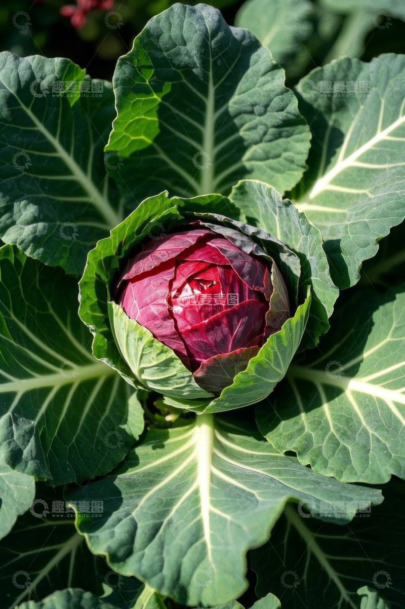 高清大图下载【趣麦麦图】紫甘蓝特写