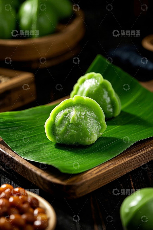 青团美食特写