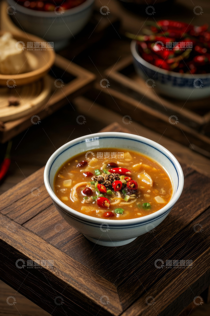高清大图下载【趣麦麦图】中式碗装特色汤类美食