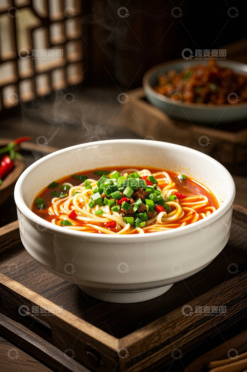 高清大图下载【趣麦麦图】中式大碗面条美食特写