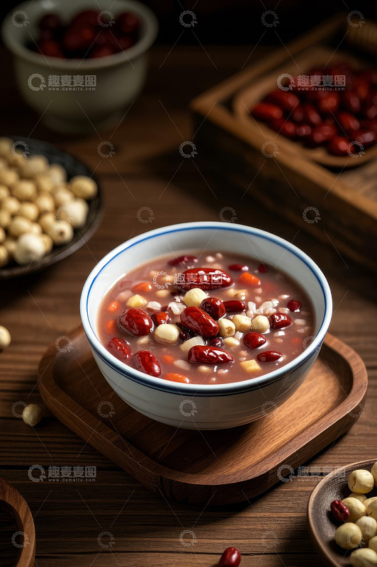 木桌上的一碗腊八粥