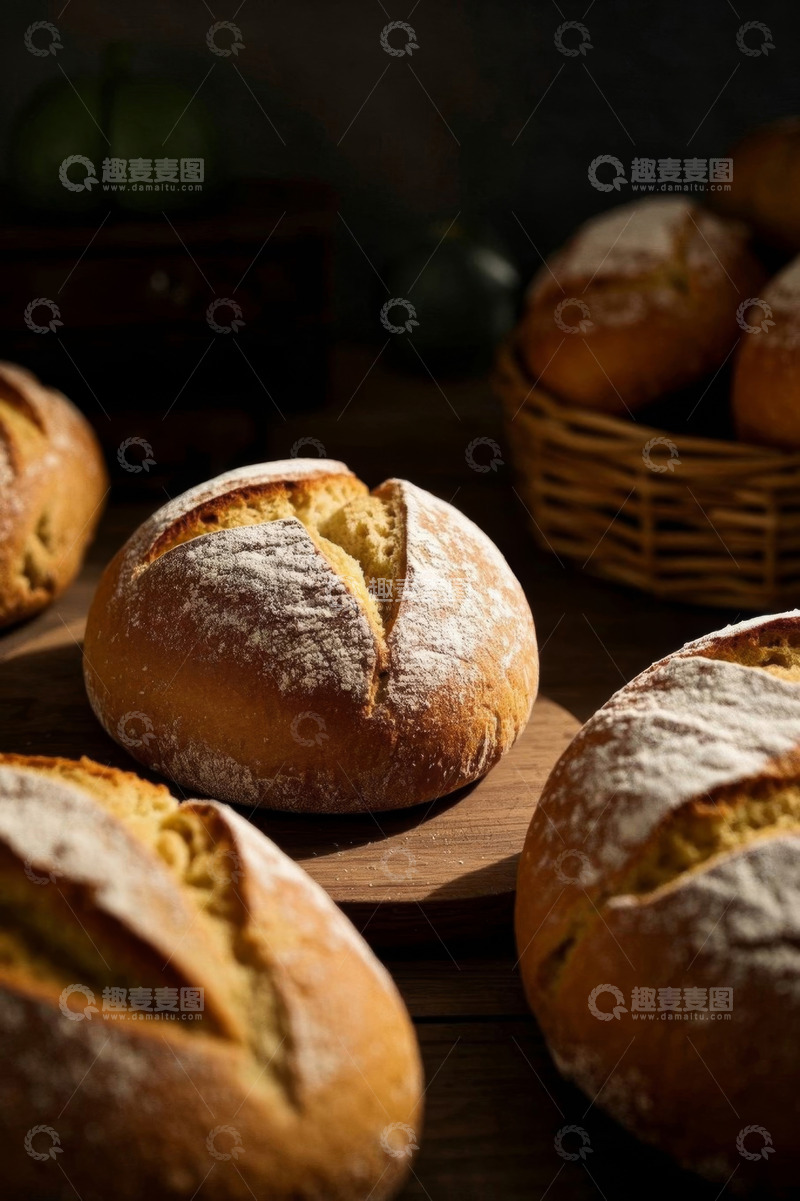 高清大图下载【趣麦麦图】摆放整齐的烘焙面包