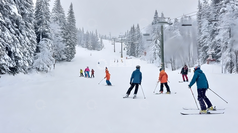 高清大图下载【趣麦麦图】冬季滑雪雪景运动摄影