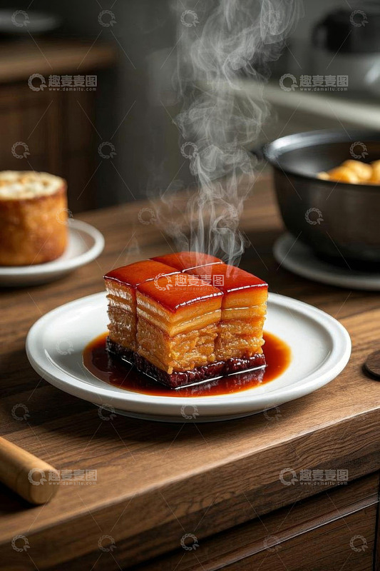 热气腾腾的美味红烧肉