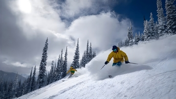 滑雪板跳跃特技滑雪运动摄影