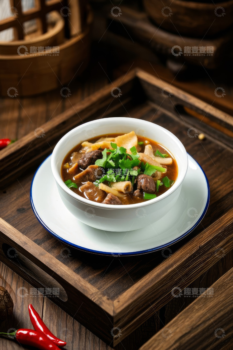 高清大图下载【趣麦麦图】碗装牛肉美食特写