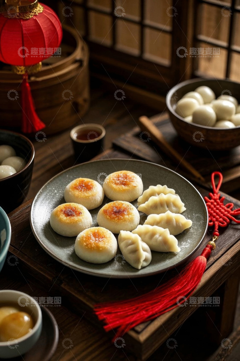 高清大图下载【趣麦麦图】中式传统面点与饺子美食