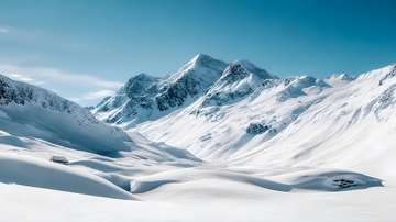 雪山风光壮丽雪景图片