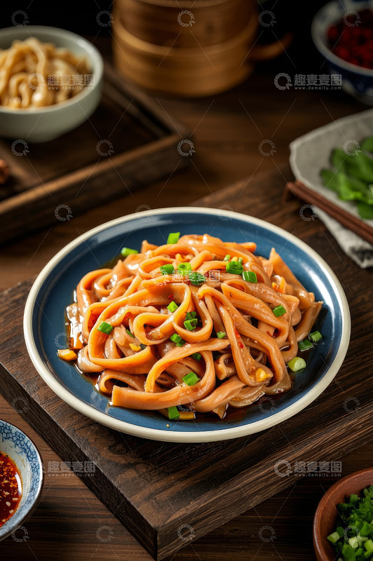中式面条美食特写